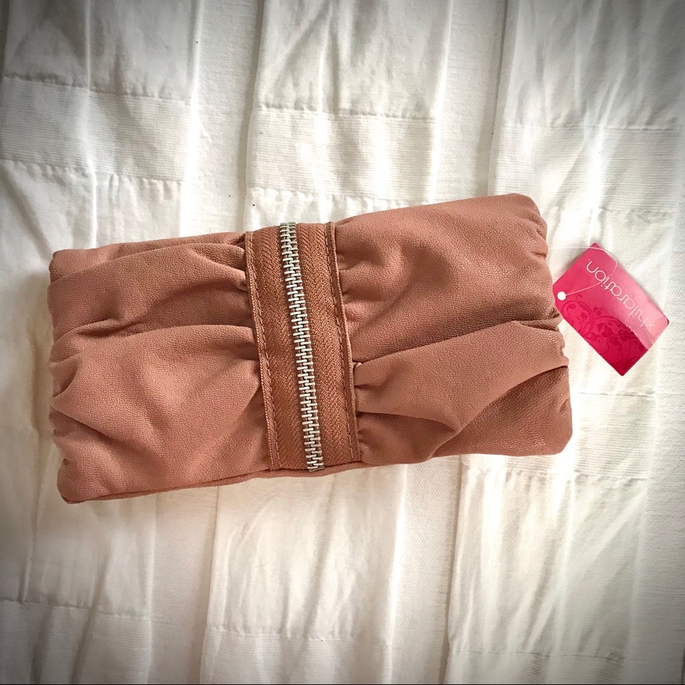 Xhilaration blush pink clutch / wallet